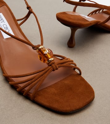 Verzierte Sandalen Lova aus Veloursleder | Jimmy Choo