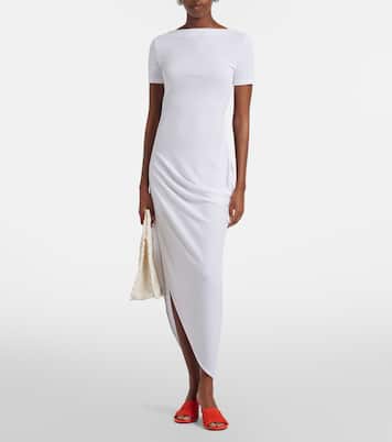 Vestido midi asimétrico The Sole de jersey | Jacquemus