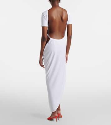 Vestido midi asimétrico The Sole de jersey | Jacquemus