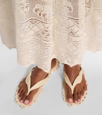 Seafoam夹趾凉鞋 | Zimmermann