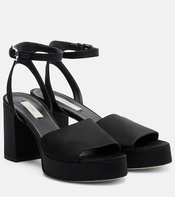Plateausandalen aus Satin | Toteme