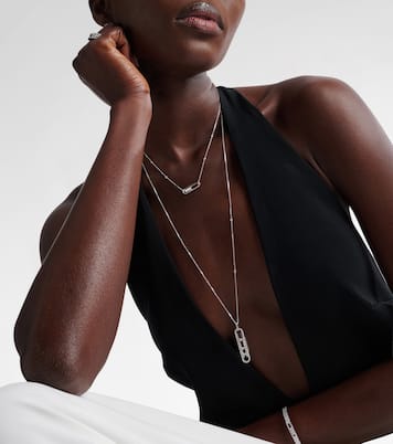 Collar Baby Move de oro blanco de 18 ct con diamantes | Messika