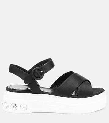 Plateausandalen aus Satin | Miu Miu