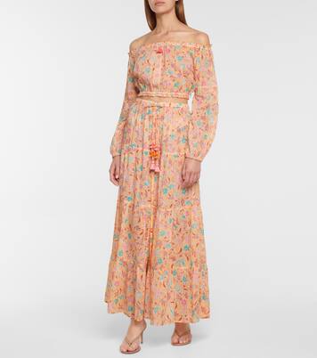 Top Rachel imprimé en coton | Poupette St Barth