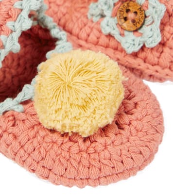 Baby Rosette crochet slippers | Louise Misha