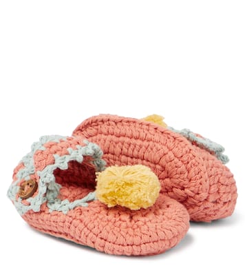 Baby Rosette crochet slippers | Louise Misha