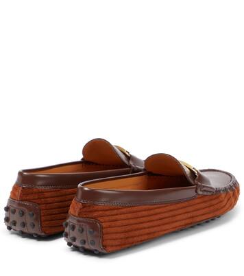 Mocasines Gommino de piel y terciopelo | Tod's