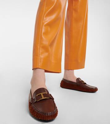 Mocasines Gommino de piel y terciopelo | Tod's