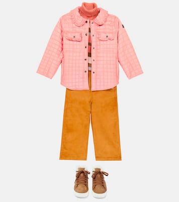 Ruffle-trimmed quilted jacket | Il Gufo