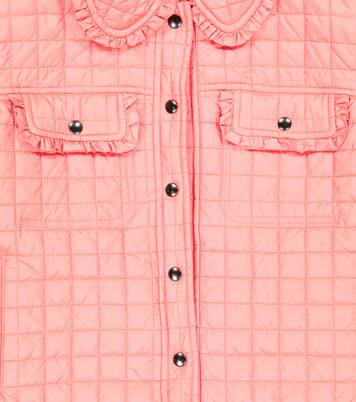 Ruffle-trimmed quilted jacket | Il Gufo