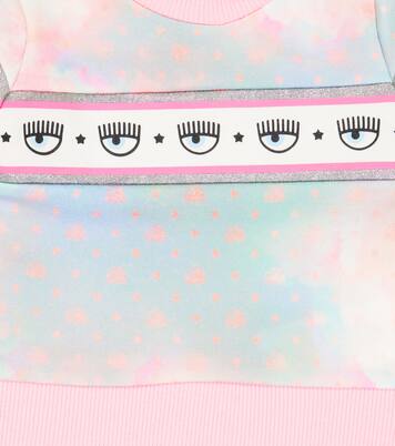 x Chiara Ferragni baby eye-motif jersey sweatshirt | Monnalisa