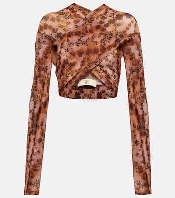 Cropped-Top Anti Cross Over aus Jersey | KNWLS