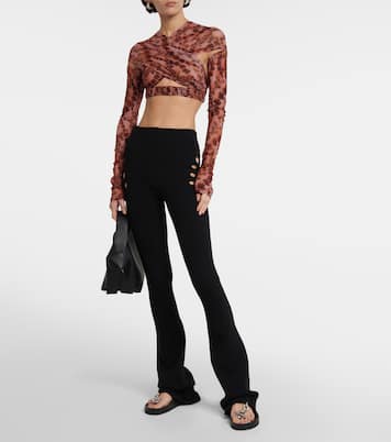 Cropped-Top Anti Cross Over aus Jersey | KNWLS