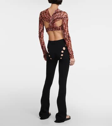 Cropped-Top Anti Cross Over aus Jersey | KNWLS