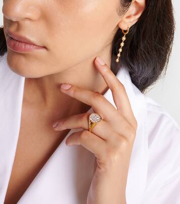 Ring Octavia Signet aus 18kt Gelbgold mit Diamanten | Octavia Elizabeth