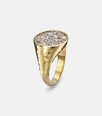 Ring Octavia Signet aus 18kt Gelbgold mit Diamanten | Octavia Elizabeth