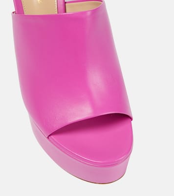 Holly leather platform mules | Gianvito Rossi