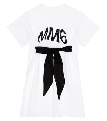 Logo cotton dress | MM6 Maison Margiela Kids