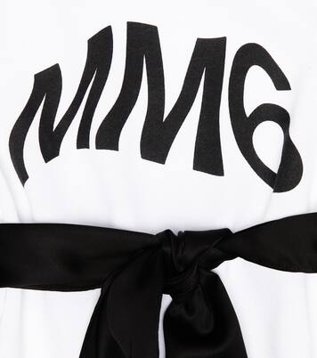 Logo cotton dress | MM6 Maison Margiela Kids