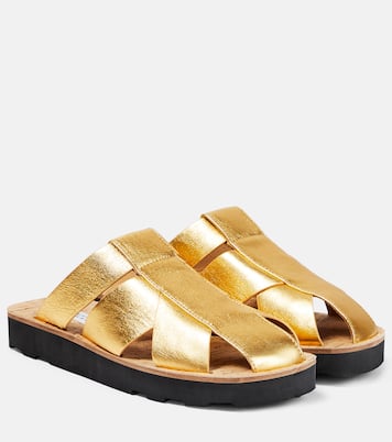 Metallic leather mules | Gabriela Hearst
