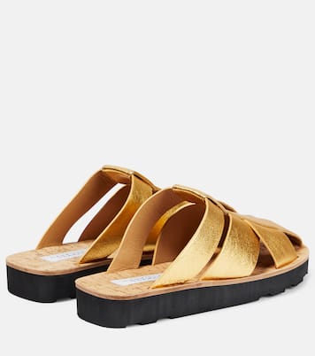 Metallic leather mules | Gabriela Hearst