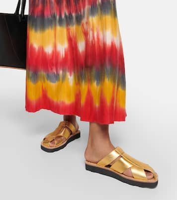 Metallic leather mules | Gabriela Hearst