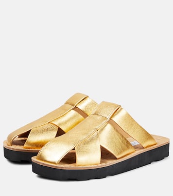 Metallic leather mules | Gabriela Hearst