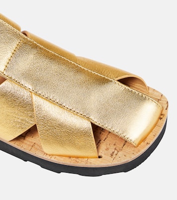 Metallic leather mules | Gabriela Hearst