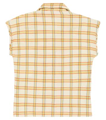 Kangaroo checked cotton top | The Animals Observatory