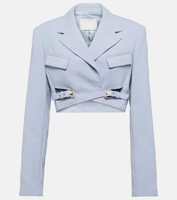 Cropped-Blazer aus einem Wollgemisch | Dion Lee