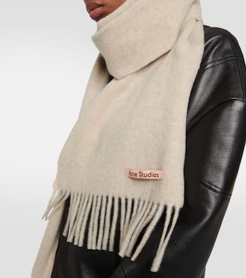 Canada Skinny fringed wool scarf | Acne Studios