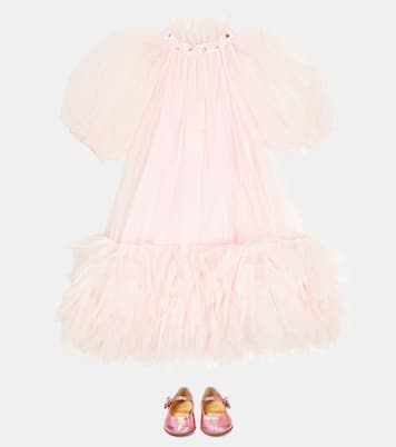 Melodie Queenie leather ballet flats | Christian Louboutin Kids