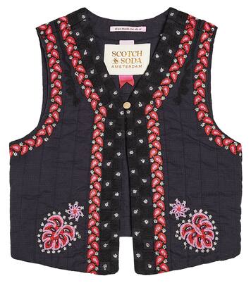 Embroidered cotton vest | Scotch & Soda Kids