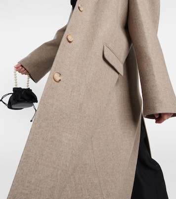 Wool cashmere and silk coat | Magda Butrym