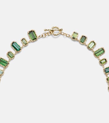 Halskette Bermuda Botany Eternity aus 18kt Gelbgold mit Turmalin | Octavia Elizabeth