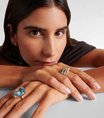 Point of Focus 14kt gold ring with diamonds and amethyst | Mateo