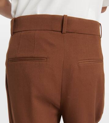 Pantalon ample à taille basse en laine | Wardrobe.NYC