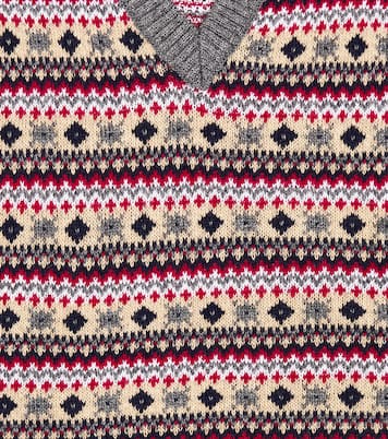 Pull sans manches Cacia Fair en laine mélangée | La Coqueta