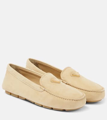 Suede driving shoes | Prada