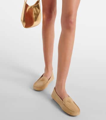 Suede driving shoes | Prada