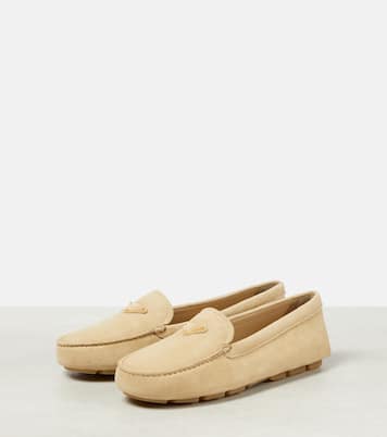 Suede driving shoes | Prada