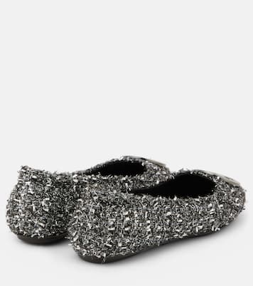 Minnie Travel embellished ballet flats | Tory Burch