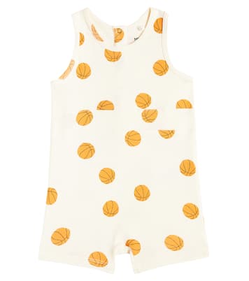 Baby Basketball cotton playsuit | Mini Rodini