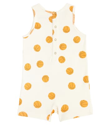 Baby Basketball cotton playsuit | Mini Rodini