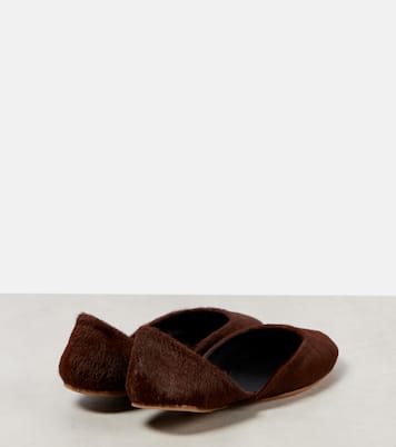 Ballerines Gemma en cuir façon poulain | The Row