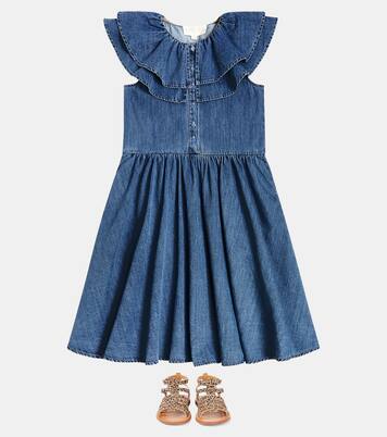 Cotton chambray dress | Petite Amalie  