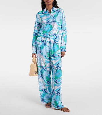 Pantalon ample Olivia à fleurs | Melissa Odabash