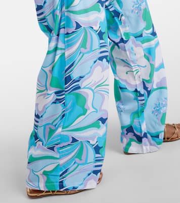 Pantalon ample Olivia à fleurs | Melissa Odabash