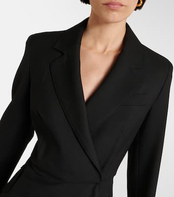 فستان ستايل قميص من الصوف الخام Sella | Max Mara