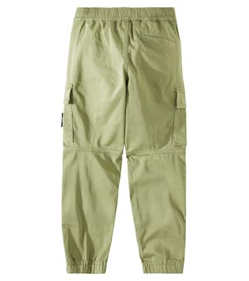 Compass cotton cargo pants | Stone Island Junior
